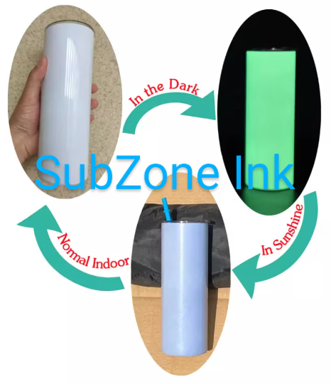 Glow In The Dark/UV Color Changing Sublimation Tumblers (20oz Gloss Finish)