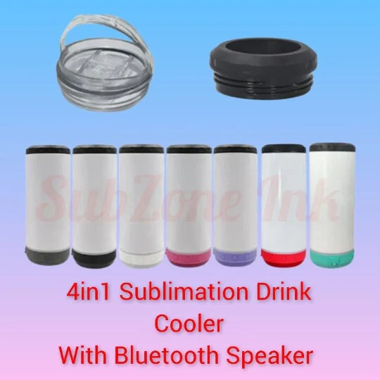 Sublimation Blank 4 in 1 Speaker Tumbler 16oz (Multiple Colors)