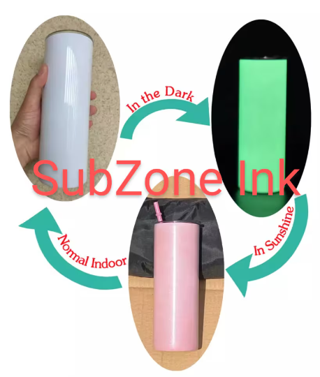 Glow In The Dark/UV Color Changing Sublimation Tumblers (20oz Gloss Finish)