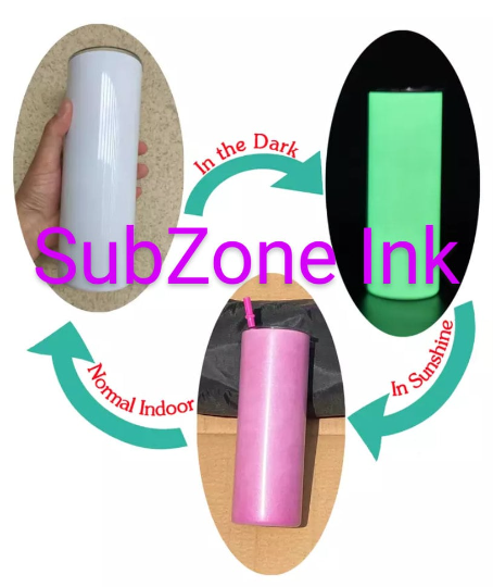 Glow In The Dark/UV Color Changing Sublimation Tumblers (20oz Gloss Finish)