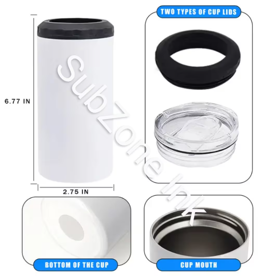 Sublimation Drink Cooler Blank Tumblers (Standard or 4 in 1)