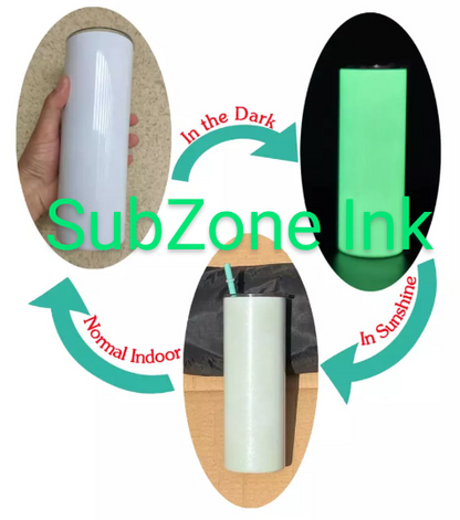 Glow In The Dark/UV Color Changing Sublimation Tumblers (20oz Gloss Finish)