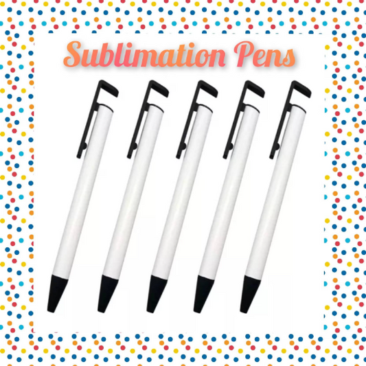 Sublimation Pens Blanks with Shrink Wrap (10 Pack)