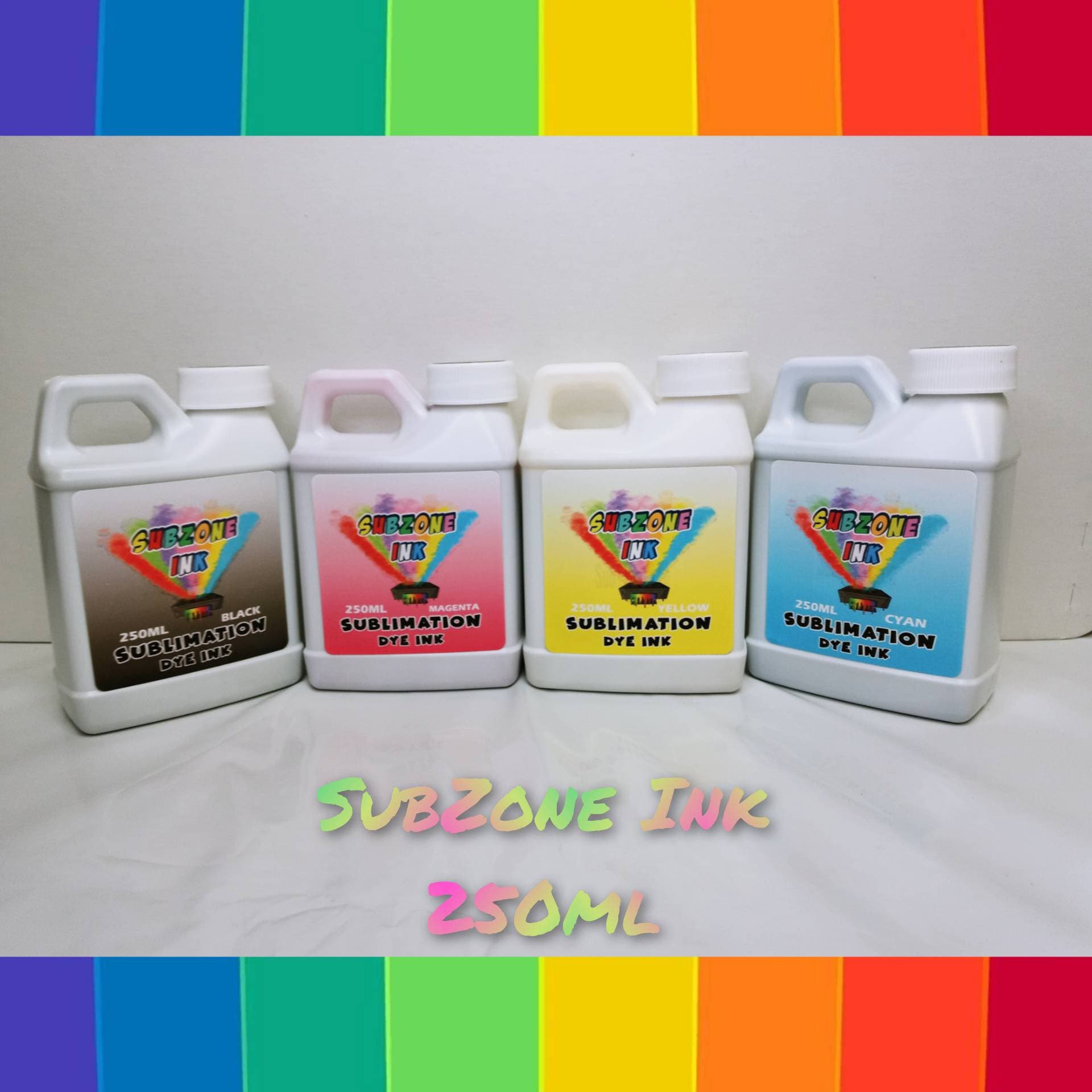 SubZone Ink 4 Color Ink for Epson Printers (250ml bottles) – SubPlusLV ...